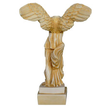 Load image into Gallery viewer, Nike of Samothrace Alabaster aged small sculpture - Winged Victory Louvre Museum