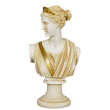 Load image into Gallery viewer, Artemis Goddess of Hunt small Aged Bust - Diana the Protector of Girls