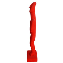Load image into Gallery viewer, Cycladic Idol Red figurine - Casting stone - Ancient and Modern Abstract Art