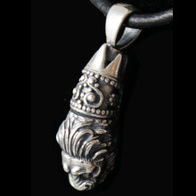 Load image into Gallery viewer, Lion Head Silver Pendant - Symbol of Strength Courage - Ancient Greece