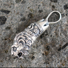 Load image into Gallery viewer, Lion Head Silver Pendant - Symbol of Strength Courage - Ancient Greece