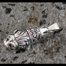 Load image into Gallery viewer, Lion Head Silver Pendant - Symbol of Strength Courage - Ancient Greece