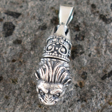 Load image into Gallery viewer, Lion Head Silver Pendant - Symbol of Strength Courage - Ancient Greece