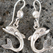 Load image into Gallery viewer, Dolphin Silver Earrings - Ancient Greece