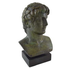 Load image into Gallery viewer, Apollo bronze bust sculpture - Olympian God of light sun music poetry
