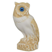 Load image into Gallery viewer, Owl of Athens small aged sculpture - Symbol of wisdom - Goddess Athena