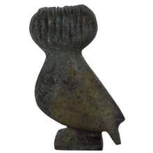 Load image into Gallery viewer, Owl of Athens small bronze flat sculpture - Goddess Athena symbol of wisdom