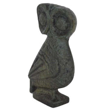 Load image into Gallery viewer, Owl of Athens small bronze flat sculpture - Goddess Athena symbol of wisdom