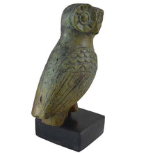 Load image into Gallery viewer, Owl of Athens small bronze sculpture on Marble Base - Goddess Athena symbol