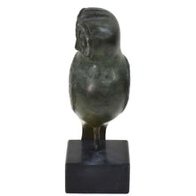 Load image into Gallery viewer, Owl of Wisdom Bronze statue figurine - Goddess Athena symbol - Athens