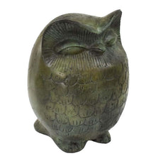 Load image into Gallery viewer, Owl of Wisdom Bronze statue sculpture - Goddess Athena symbol - Athens