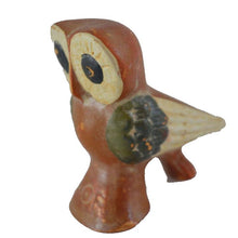 Load image into Gallery viewer, Owl of wisdom mini clay statue - Goddess Athena - Protector of Athens