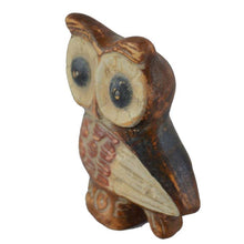 Load image into Gallery viewer, Owl of wisdom mini clay statue - Goddess Athena - Protector of Athens