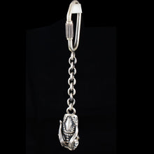 Load image into Gallery viewer, Ram's Head Sterling Silver Keychain - High Quality Item - Nobility - Capricorn