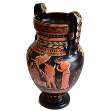 Load image into Gallery viewer, Paris & Helen - Heracles & Nike - Red Figure Volute Krater Vase - Museum Replica