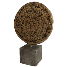Load image into Gallery viewer, Phaistos disc Sculpture Statue - Museum Reproduction - Palace of Knossos - Minoans