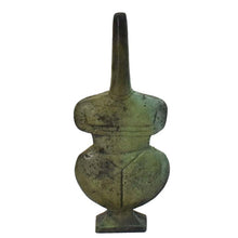 Load image into Gallery viewer, Cycladic Violos Female Greek Bronze small statue - Abstract Art statue - Simplicity