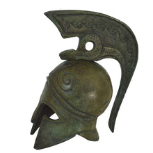 Load image into Gallery viewer, Corinthian Bronze Mini Helmet with Snake Design - Symbol of Healing and Guardian