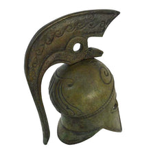 Load image into Gallery viewer, Corinthian Bronze Mini Helmet with Snake Design - Symbol of Healing and Guardian