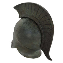 Load image into Gallery viewer, Corinthian Bronze mini Helmet with Athena and Pegasus carvings