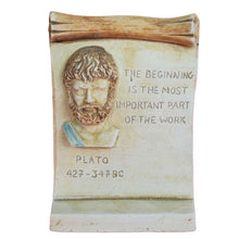 Load image into Gallery viewer, Plato small relief with Quote - Western Philosophy - Socrates Aristotle