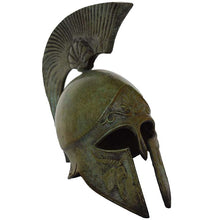 Load image into Gallery viewer, Corinthian Bronze mini Helmet with Goat carvings - Spartans Athenians Hoplite