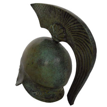 Load image into Gallery viewer, Corinthian Bronze mini Helmet with Goat carvings - Spartans Athenians Hoplite