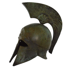 Load image into Gallery viewer, Corinthian Bronze mini Helmet with Goat carvings - Spartans Athenians Hoplite