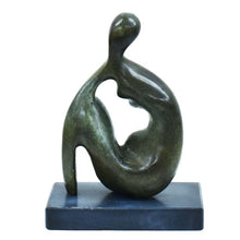 Load image into Gallery viewer, Cycladic women bronze small statue sculpture - Essential Abstract Art