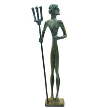 Load image into Gallery viewer, Poseidon small bronze sculpture - Ancient Greek God of the sea - Twelve Olympians