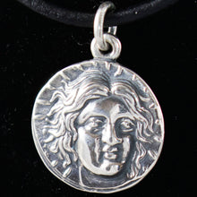 Load image into Gallery viewer, Helios Ancient Sun God Silver Pendant - Apollo God of Light - Rhodes Helius