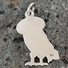 Load image into Gallery viewer, Owl Of Wisdom Silver Pendant - Goddess Athena Symbol