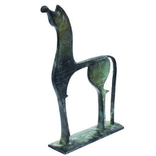 Load image into Gallery viewer, Proud Horse bronze figurine with carvings - Ancient Greece - Museum Reproduction