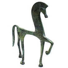 Load image into Gallery viewer, Proud Horse bronze figurine with carvings - Symbol of wealth and power