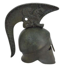Load image into Gallery viewer, Pure bronze Corinthian mini helmet with Griffin carvings - Greek Spartan army