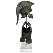 Load image into Gallery viewer, Pure bronze small Helmet Armor set - Ancient Athenian Hoplite soldiers infantry
