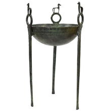 Load image into Gallery viewer, Pure Bronze Tripod with Horses - Homer Winner Prize - Apollo Delphi Oracle