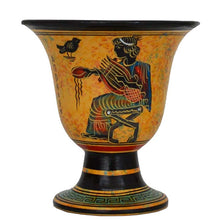 Load image into Gallery viewer, Pythagoras Fair Cup - Hand painted with Apollo Greek God of Music - Oracle at Delphi