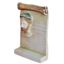 Load image into Gallery viewer, Pythagoras small relief with Quote - Mathematician Philosopher