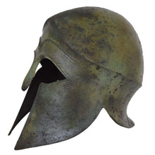 Load image into Gallery viewer, Corinthian pure bronze large helmet - Hoplite soldier Athenian Spartan infantry