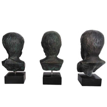 Load image into Gallery viewer, Set of Socrates Plato Aristotle bust - Western Philosophy Fathers Ancient Greece