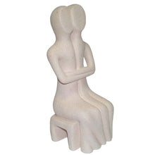 Load image into Gallery viewer, Sitting Twins Love Figure Cycladic Art - Beautiful Sculpture