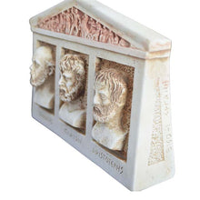 Load image into Gallery viewer, Socrates Aristotle Plato Relief Sculpture - Fathers of Philosophy Student Teacher