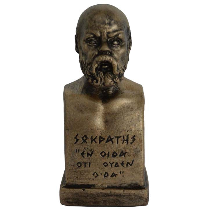 Socrates Bust Statue - Western Philosophy - Plato Aristotle Students Pedagogy