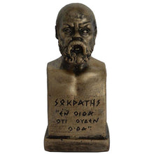 Load image into Gallery viewer, Socrates bust bronze color effect Western Philosophy - Plato Aristotle Students