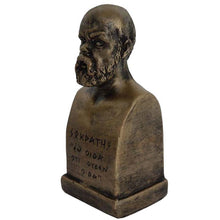 Load image into Gallery viewer, Socrates bust bronze color effect Western Philosophy - Plato Aristotle Students