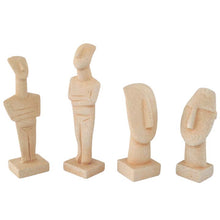 Load image into Gallery viewer, Cycladic Art Idol - Head Set of 4 statues - Beautiful Sculpture - Ancient Greek Art