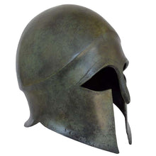 Load image into Gallery viewer, Corinthian pure bronze medium helmet - Greek Spartan warriors - Hoplite infantry