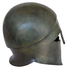 Load image into Gallery viewer, Corinthian pure bronze medium helmet - Greek Spartan warriors - Hoplite infantry