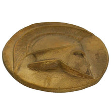 Load image into Gallery viewer, Spartan helmet Bronze Desk Presse Papier - Paperweight - Spartans warrior shield